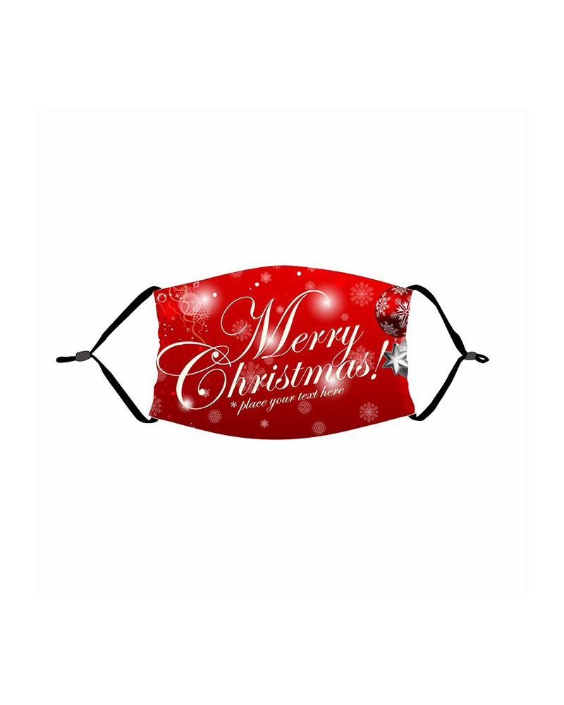 

Christmas Print PM 2.5 Face Mask For Adult, Style6