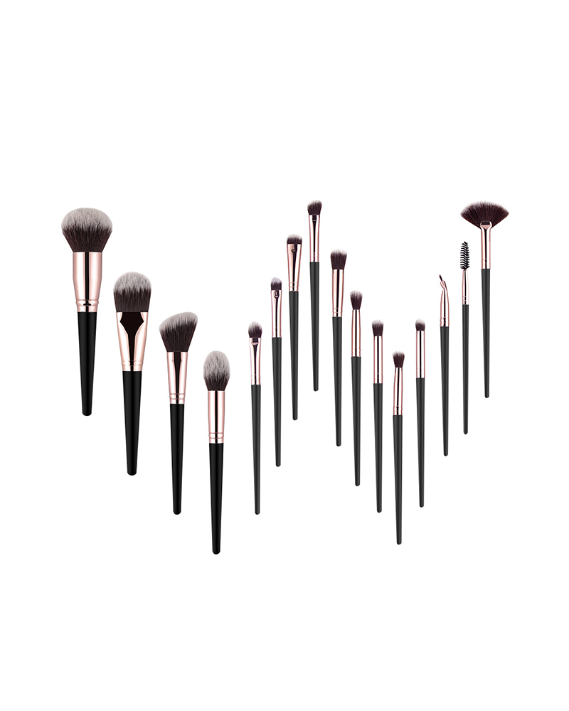 

16PCS Handle Makeup Brush Set, Black