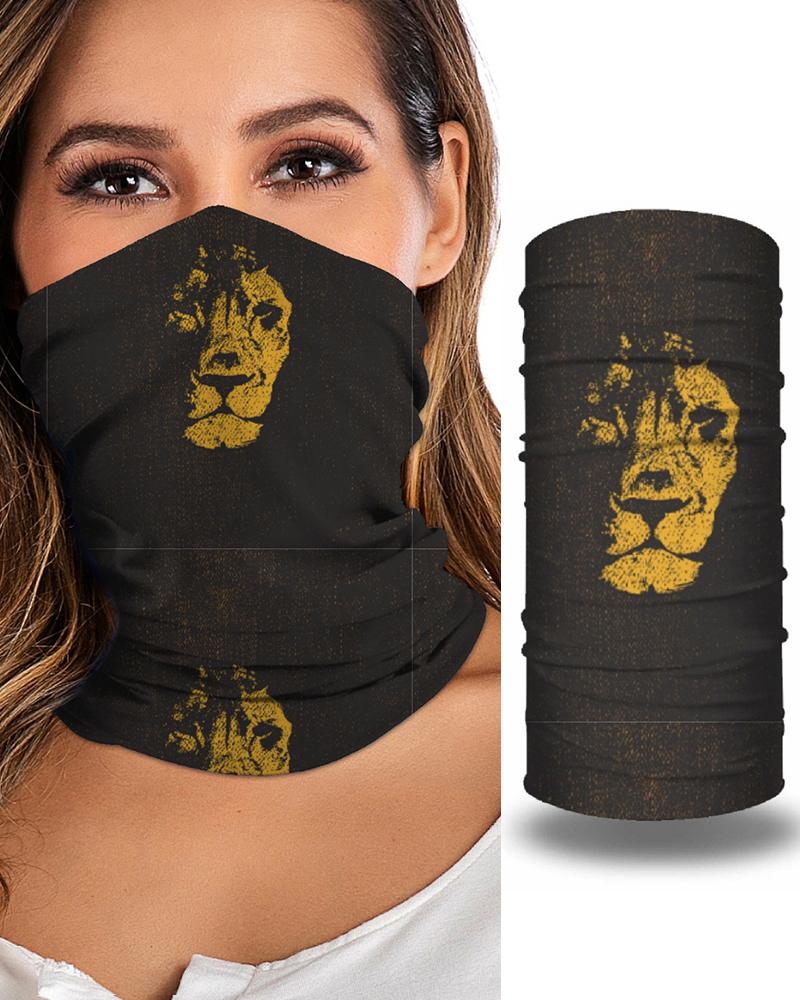 

Print Breathable Face Bandana Magic Scarf Headwrap Balaclava, Black