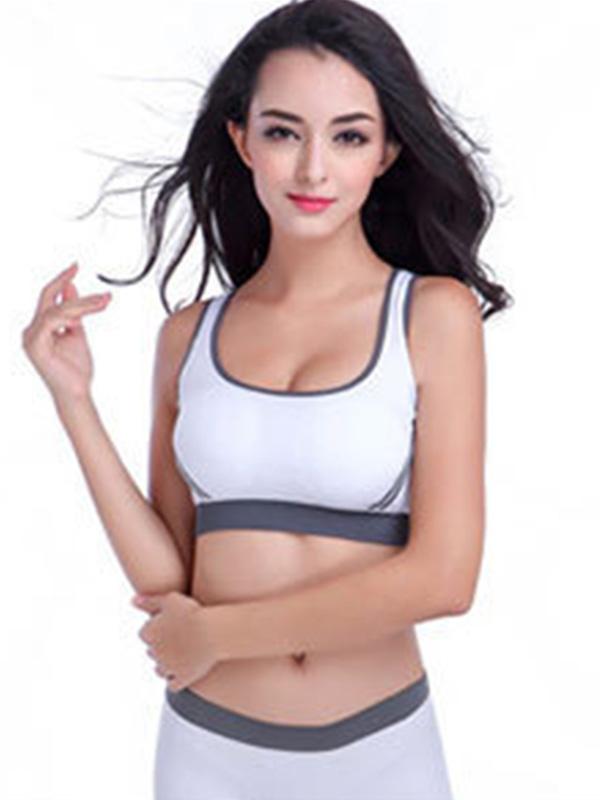 

2015 Top Fashion New Arrival Silk Sports Bras Non-trace Underwear Suit Micro Girl Gathered No Rims, Black
