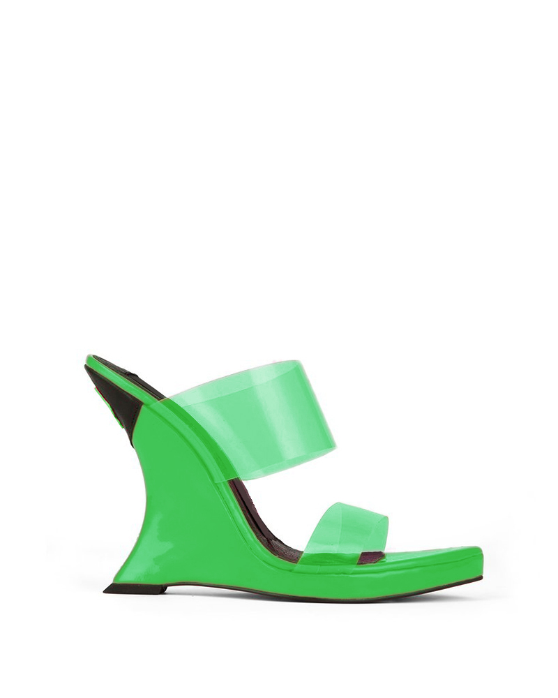 

Transparent Open Toe Wedge Sandals