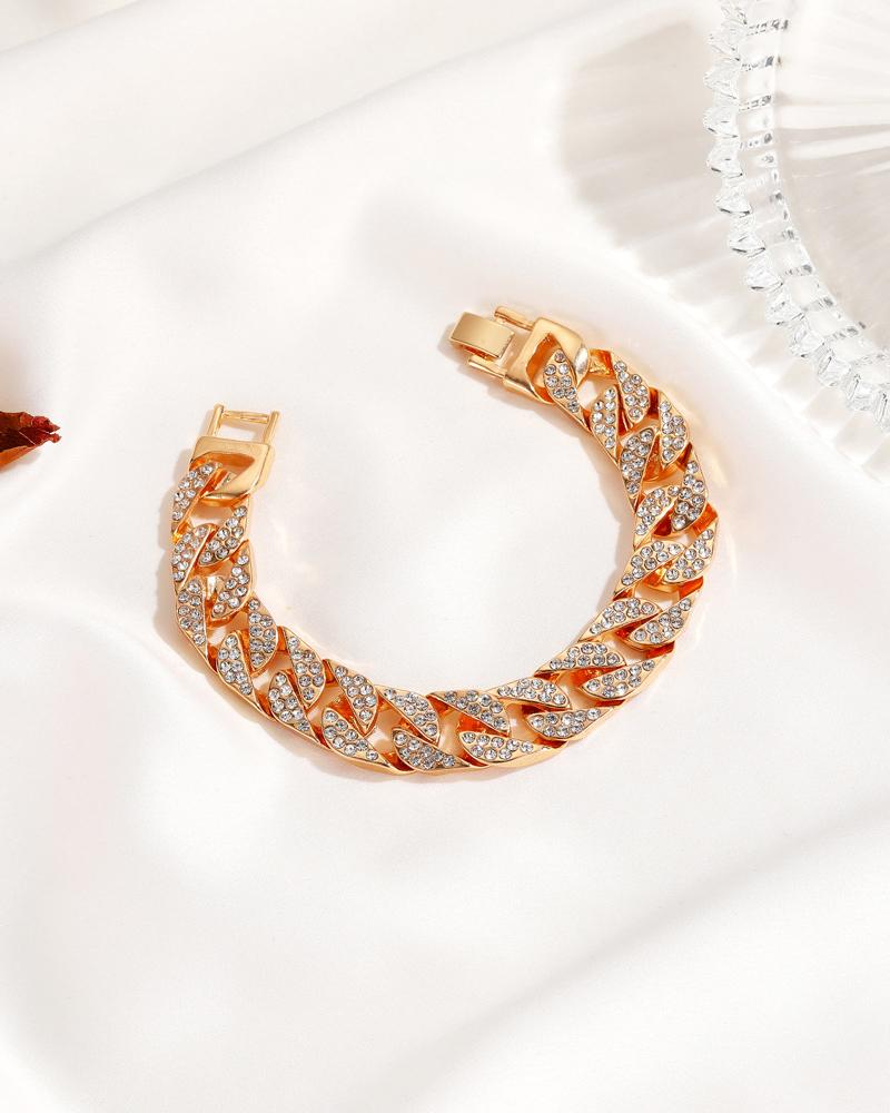 

Studded Chain Bracelet, Gold