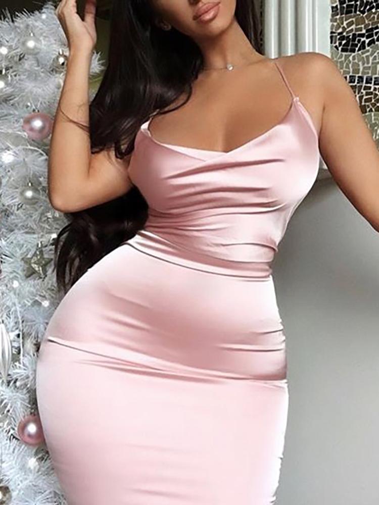 

Crisscross Open Back Bodycon Dress