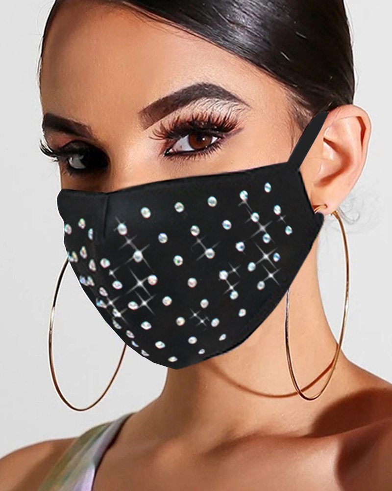 

Studded Ear Loop Breathable Mouth Mask Reusable, Style4
