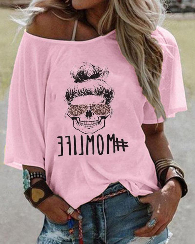 

Mom Life T-Shirt, Pink