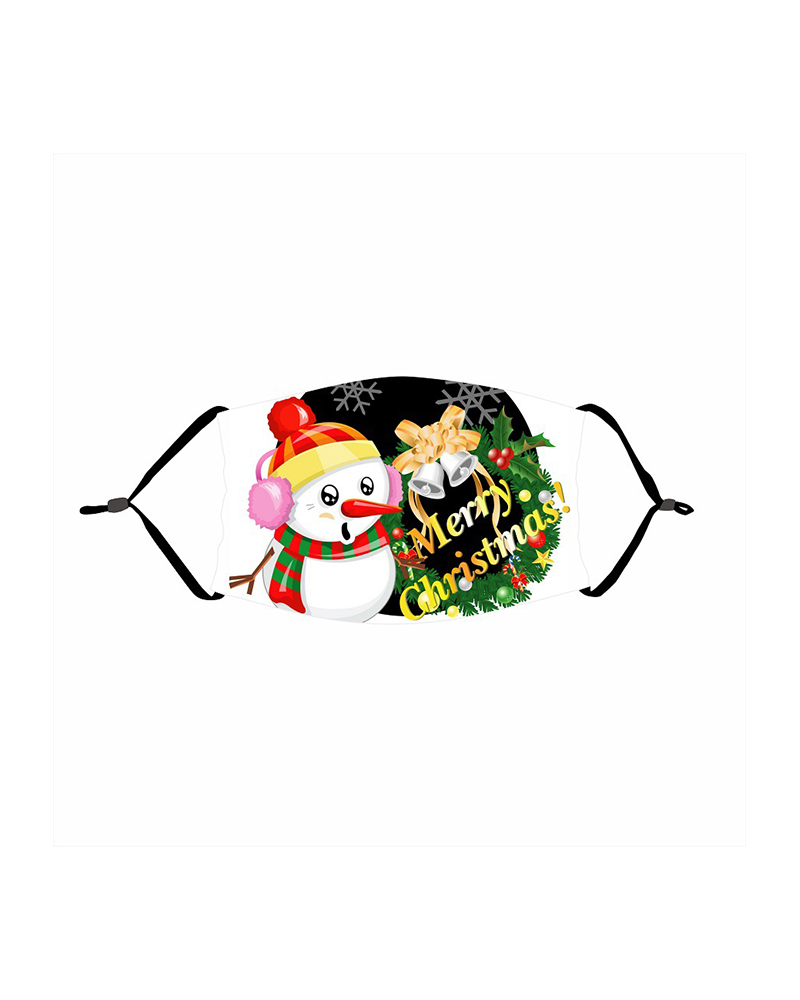 

Christmas Print PM 2.5 Face Mask For Adult, Style8