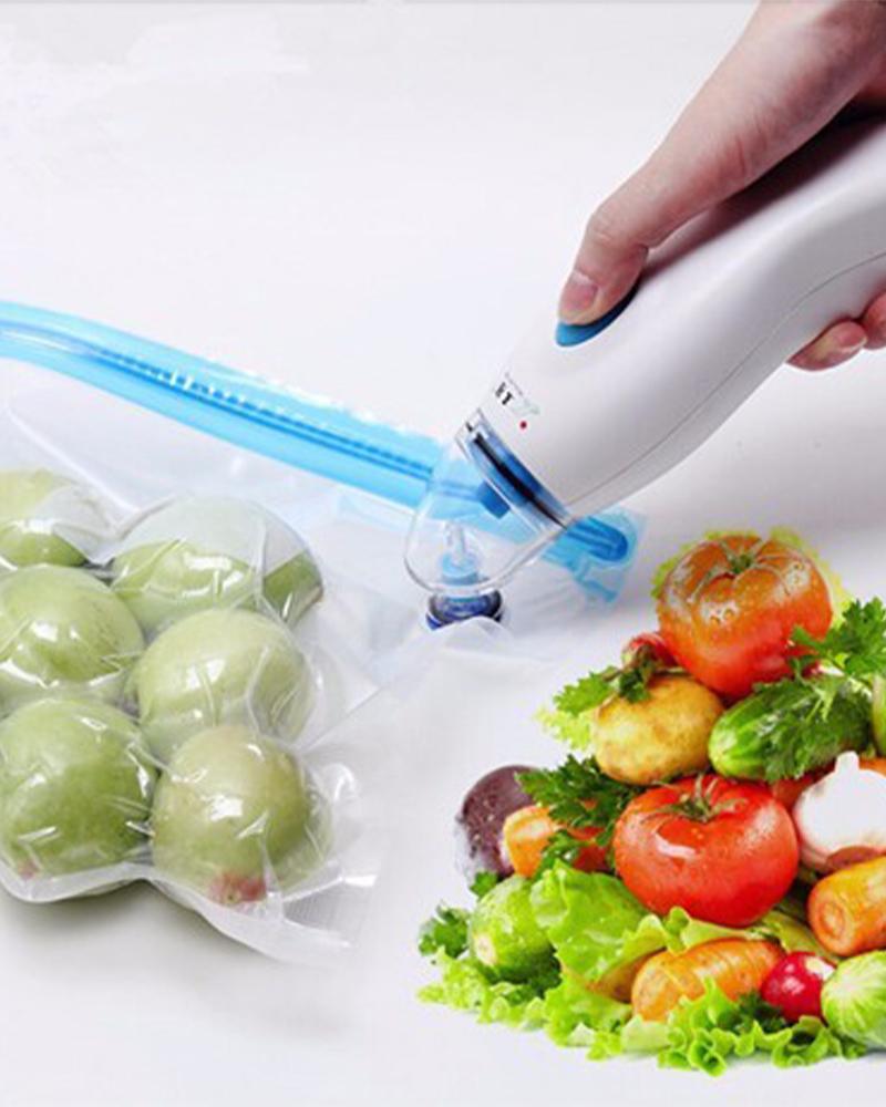 

Vacuum Sealer Machine Handheld Electric Vacuum Pump, White