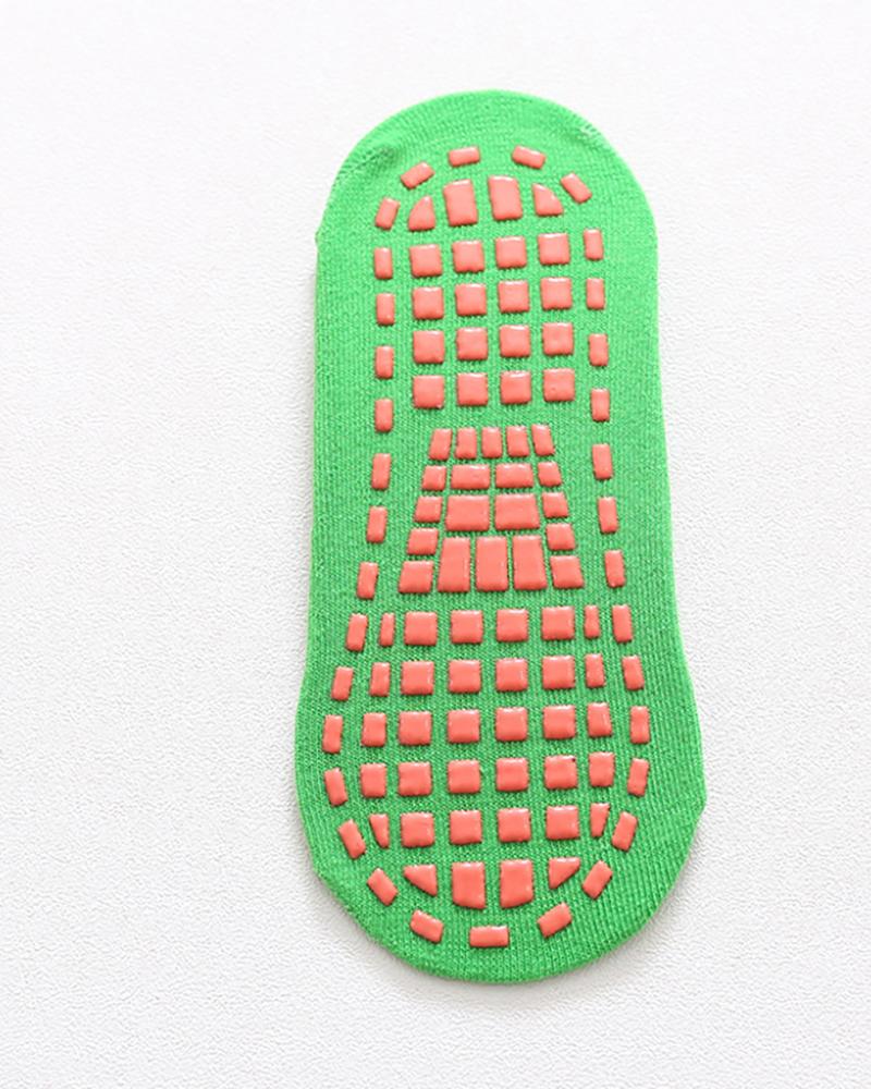 

1Pair Floor Socks Silicone Non Slip Socks, Green