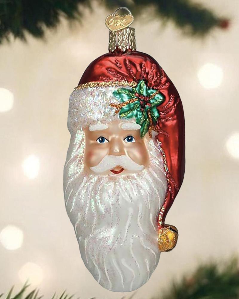 

Christmas Santa Claus Pattern Pendant, Red