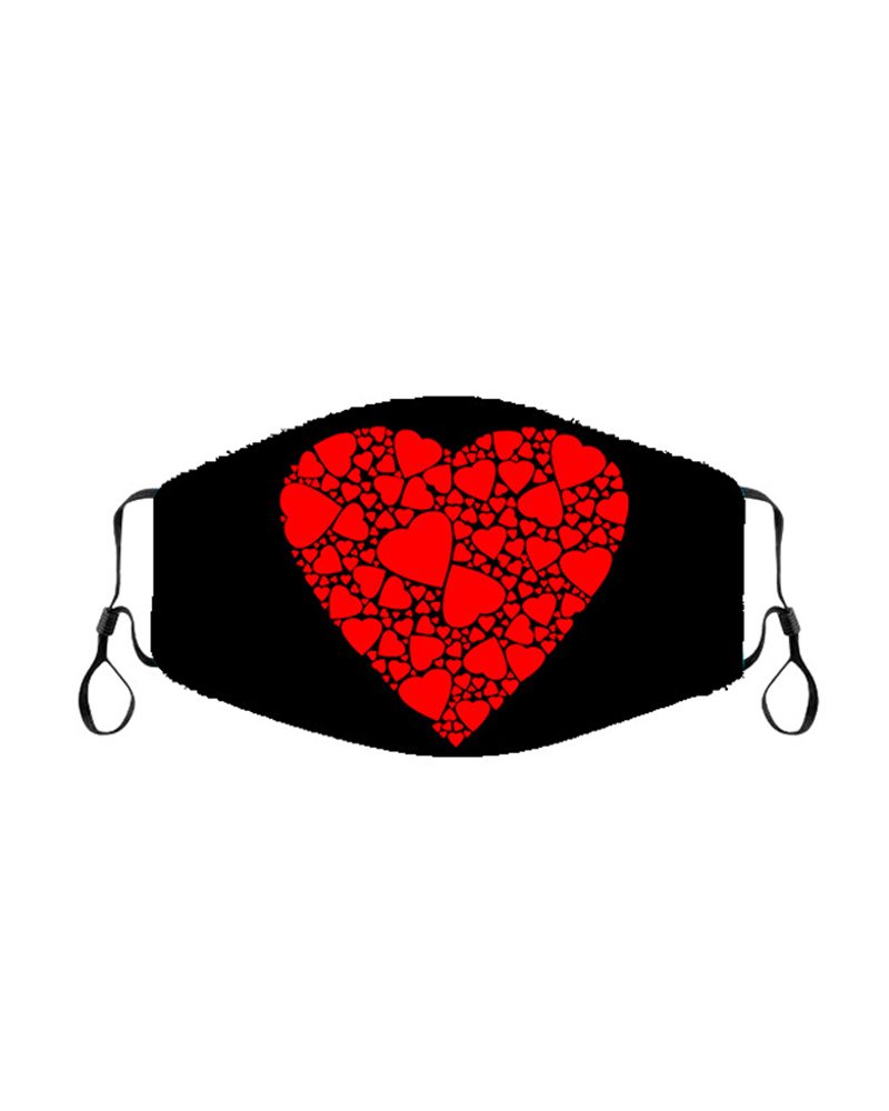 

Valentine's Day Breathable Face Mask, Style2