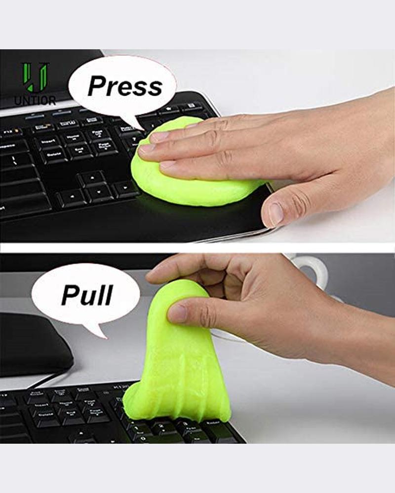

Car Cleaner PC Tablet Laptop Keyboards Car Vents Cleaner Slime Goop, Yellow