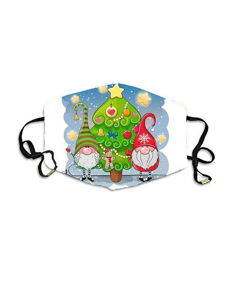 

Christmas Print PM2.5 Breathable Face Mask, Style3