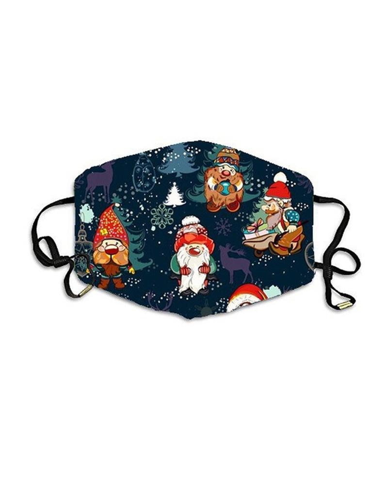 

Christmas Print PM2.5 Breathable Face Mask, Style5