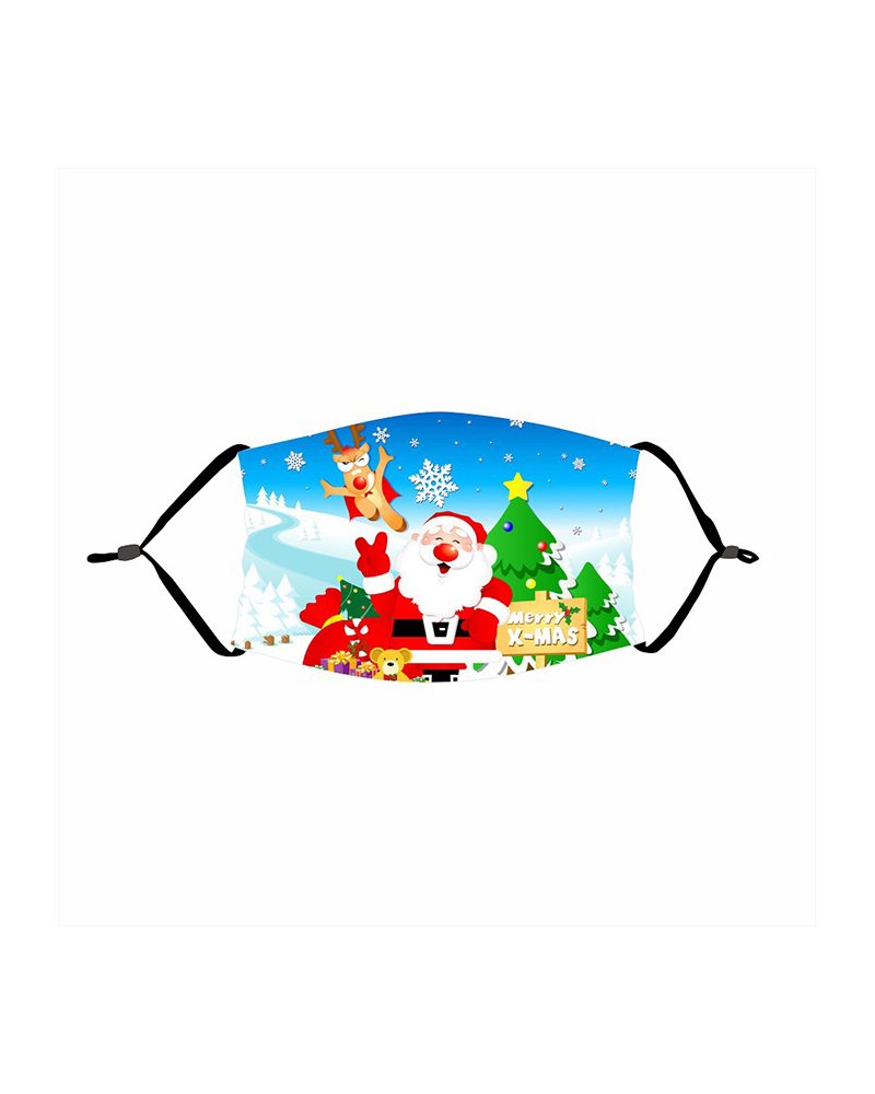 

Christmas Print PM 2.5 Face Mask For Adult, Style9