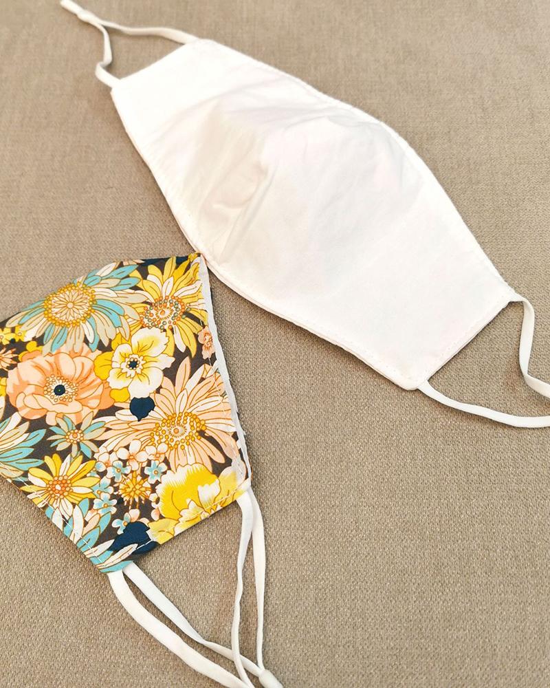 

Cotton Floral Print PM2.5 Breathable Face Mask, Multicolor