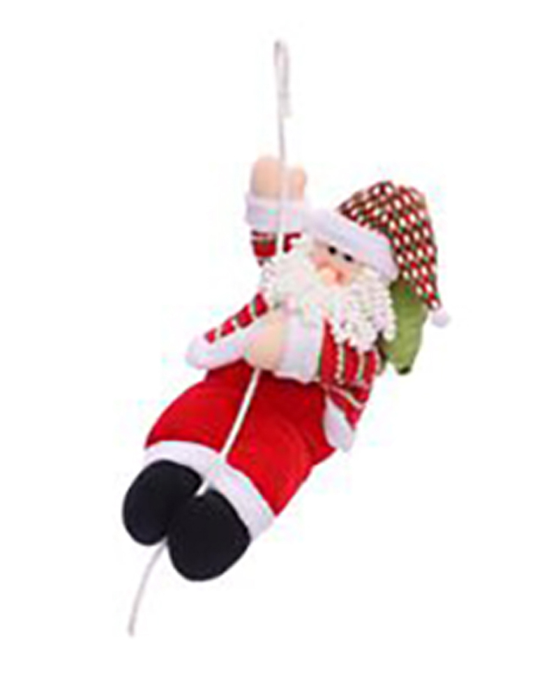 

Christmas Santa Claus Climbing On Rope Ornaments, Style1