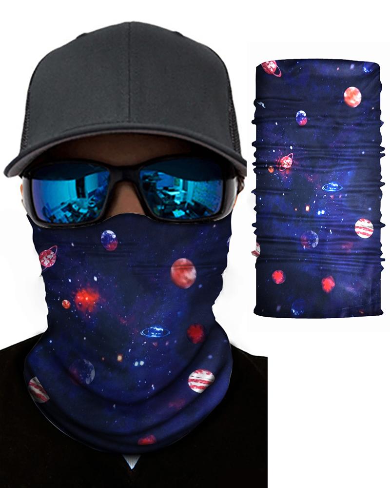 

Sky Print Breathable Bandana Magic Scarf Headwrap Balaclava, Multicolor