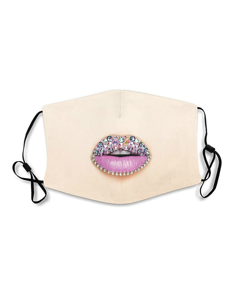 

Lips Expression Breathable Face Mask, Style1