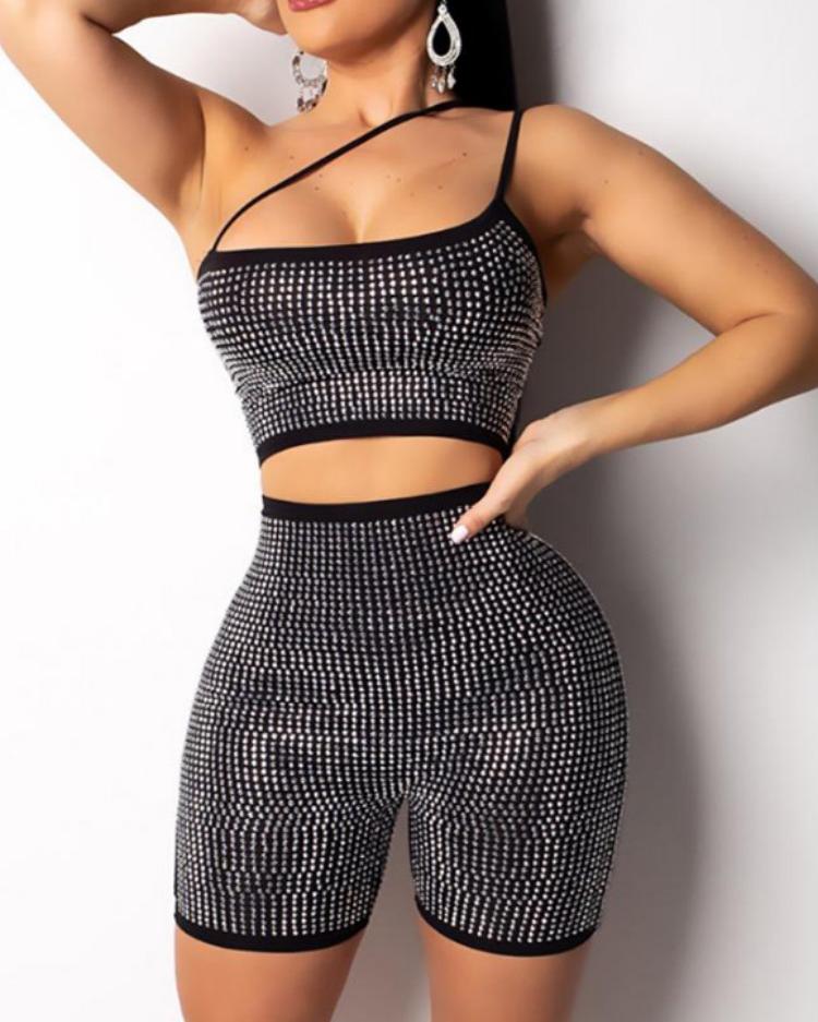 

Hot Stamping Cut Out Slinky Romper