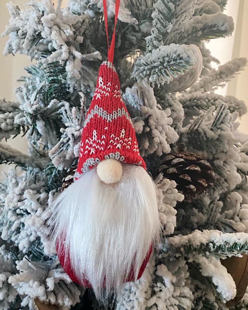 

Gnome Christmas Ornaments, Handmade Swedish Tomte Xmas Gnomes Plush Doll, Style3