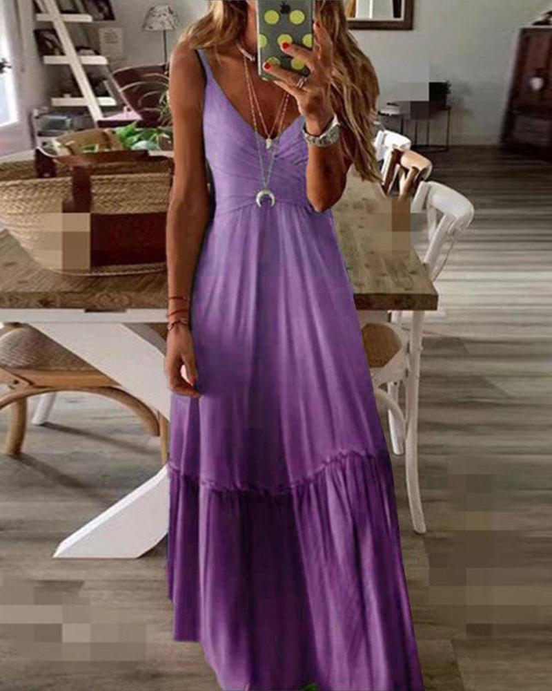

Dip Dye Maxi Cami Dress, Purple