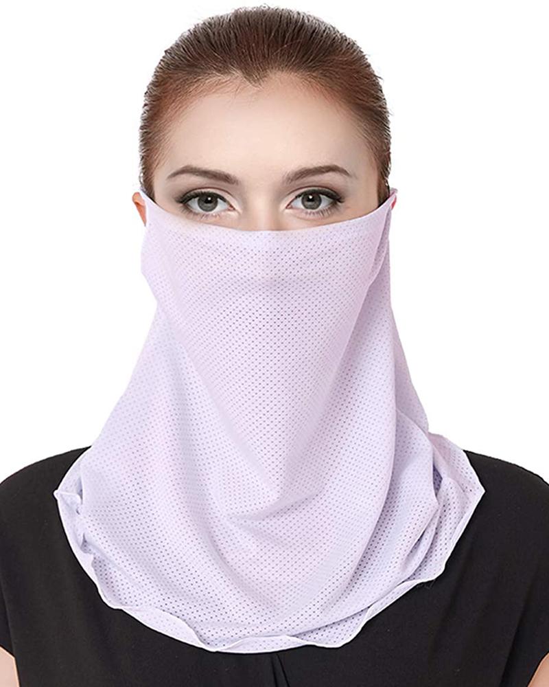 

Ice Silk Breathable Ear Loop Face Cover Windproof Outdoors, Purple