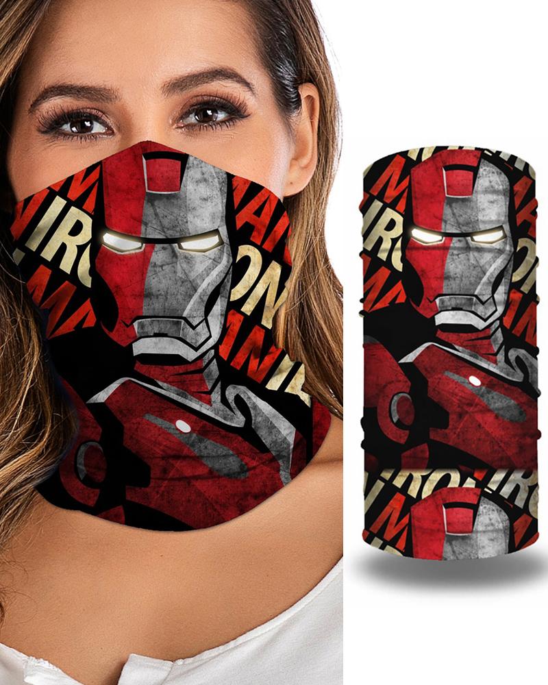 

Animal Print Breathable Face Bandana Magic Scarf Headwrap Balaclava, Red