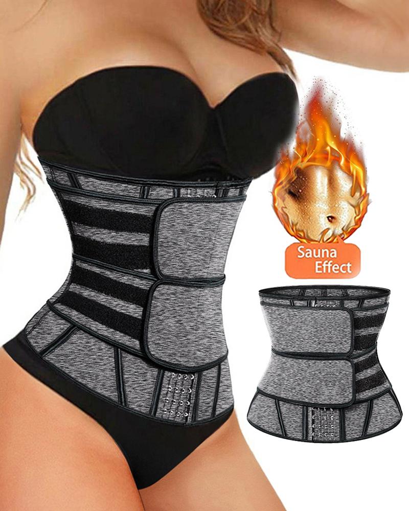 

Waist Trainer Slimming Neoprene Belt Sweat Shapewear, Gray