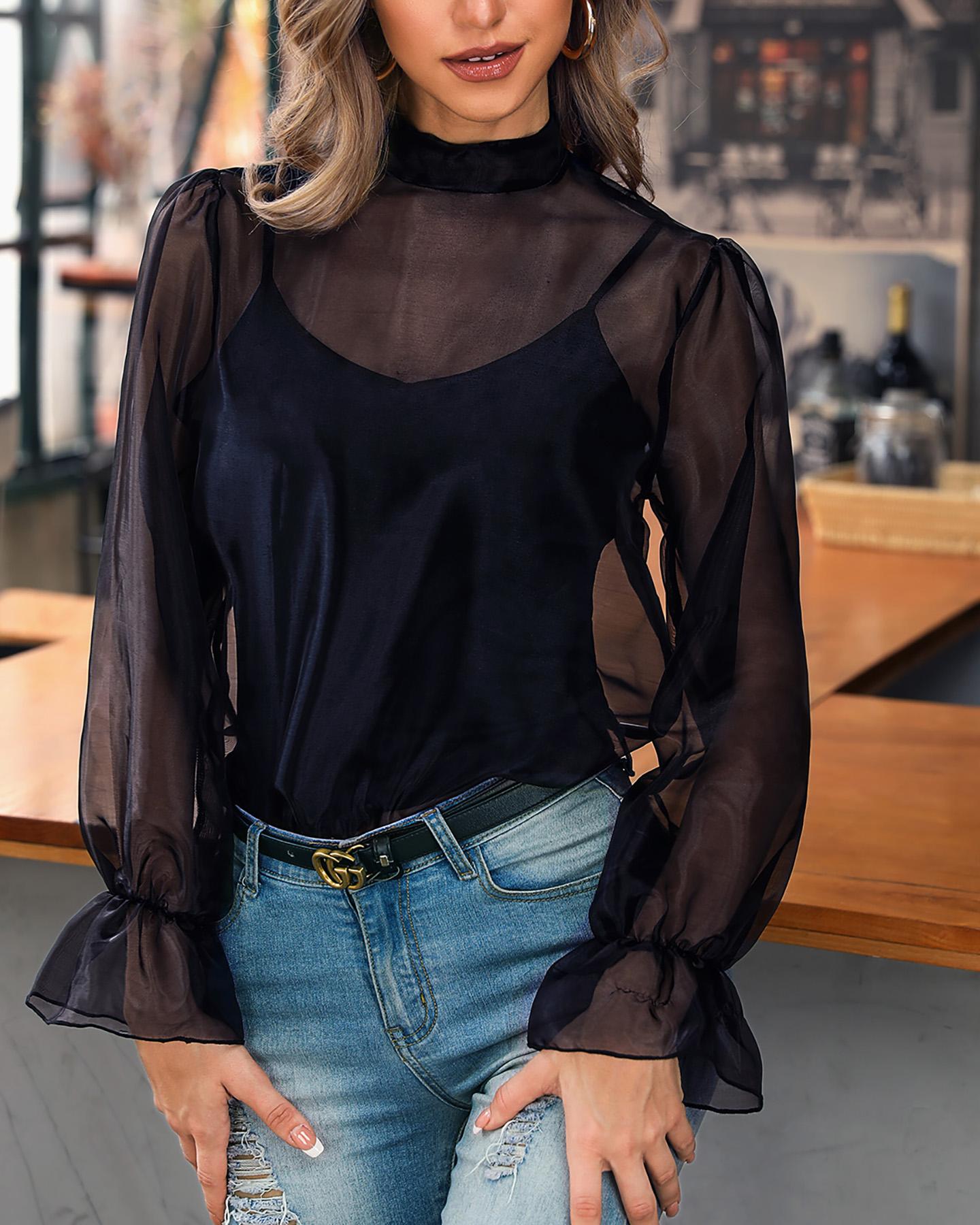 

See Through Mesh Top