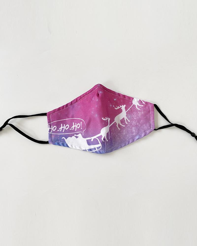 

Christmas Print Valve PM 2.5 Face Mask With Filter For Adult, Style3