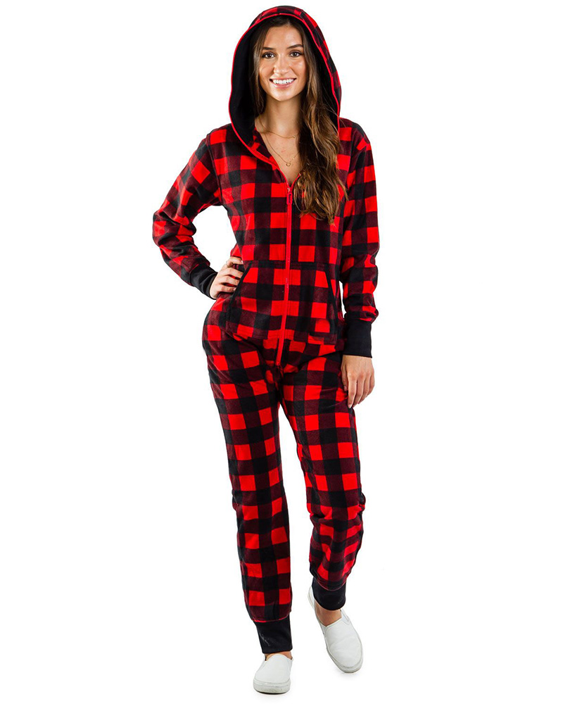 

Zipper Design Hooded Top & Pants Set, Style5