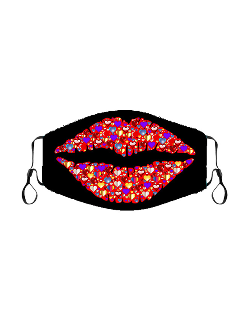 

Valentine's Day Breathable Face Mask, Style1