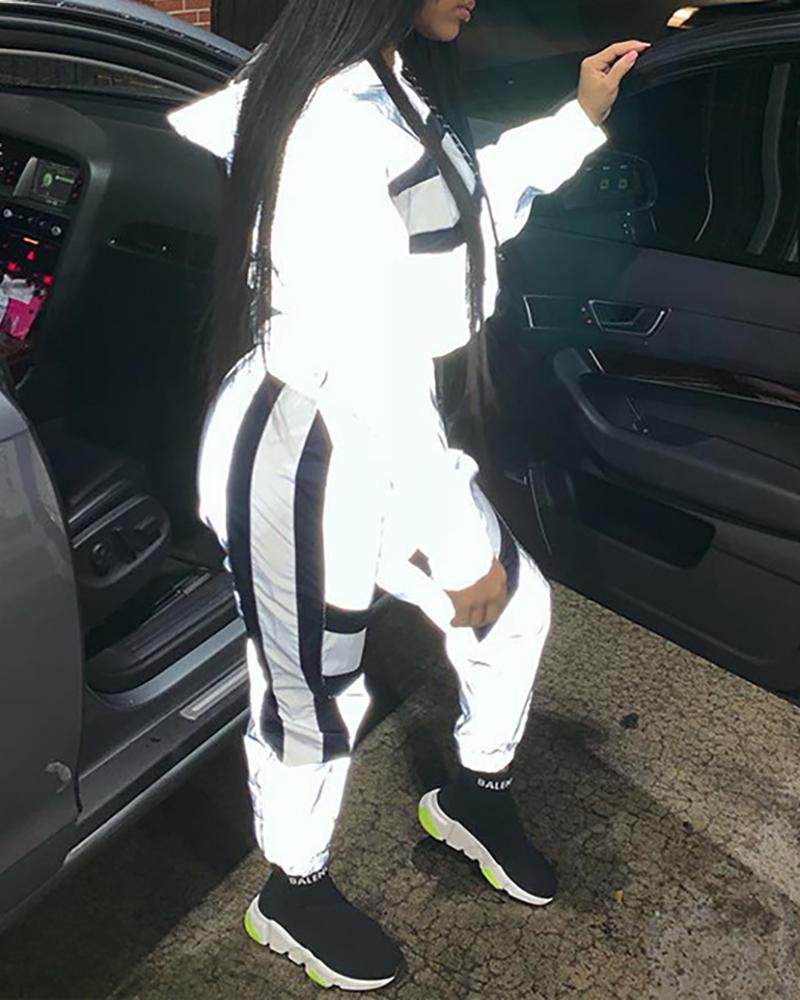 

Hooded Reflective StrapsSporty Sets, Silver