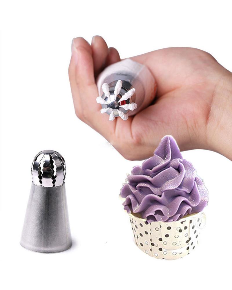 

Cupcake Sphere Ball Shape Icing Piping Nozzles, Silver