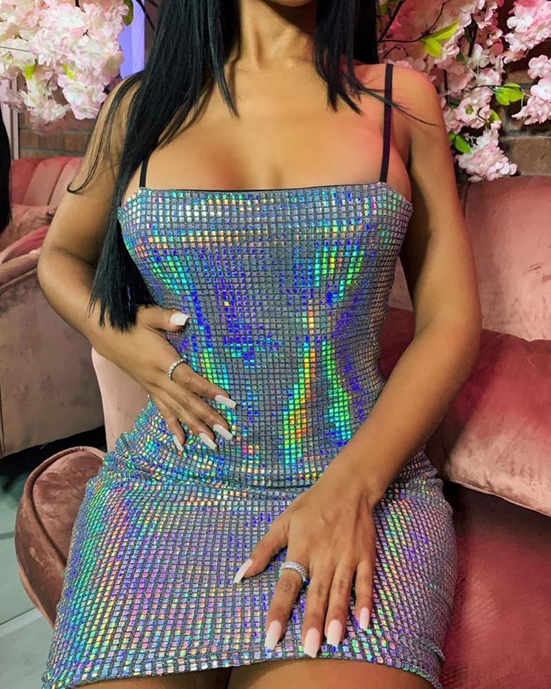 

Sexy Sequins Bodycon Cami Dress