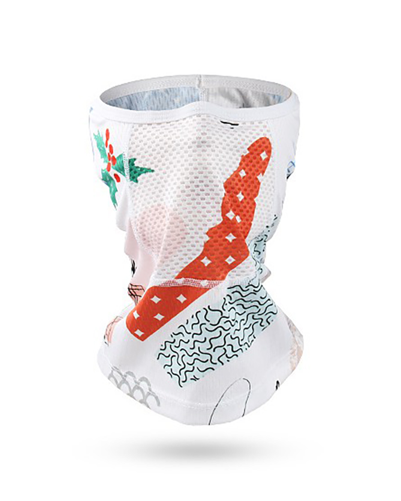 

Hollow Out Breathable Cycling Outdoor Face Balaclava Bandana, Orange