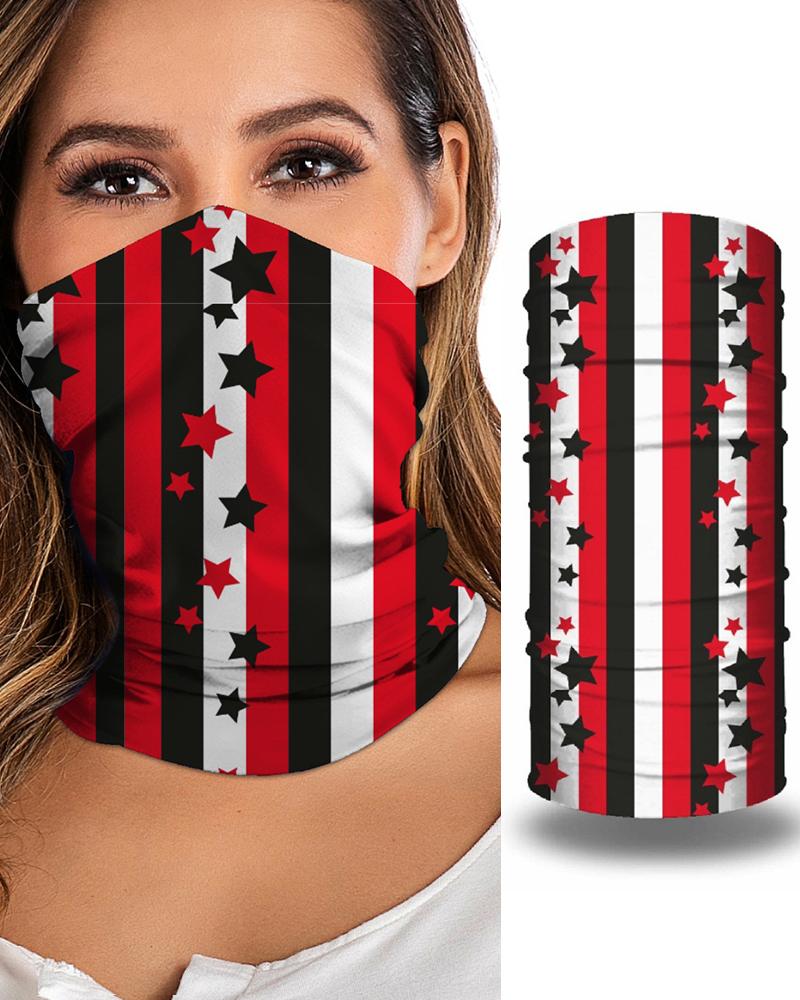 

Print Breathable Face Bandana Magic Scarf Headwrap Balaclava, Red