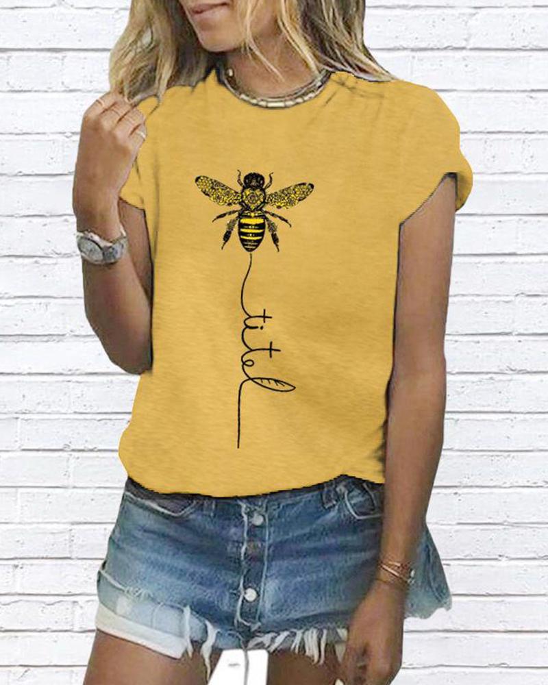 

Let It Bee T-Shirt, Yellow