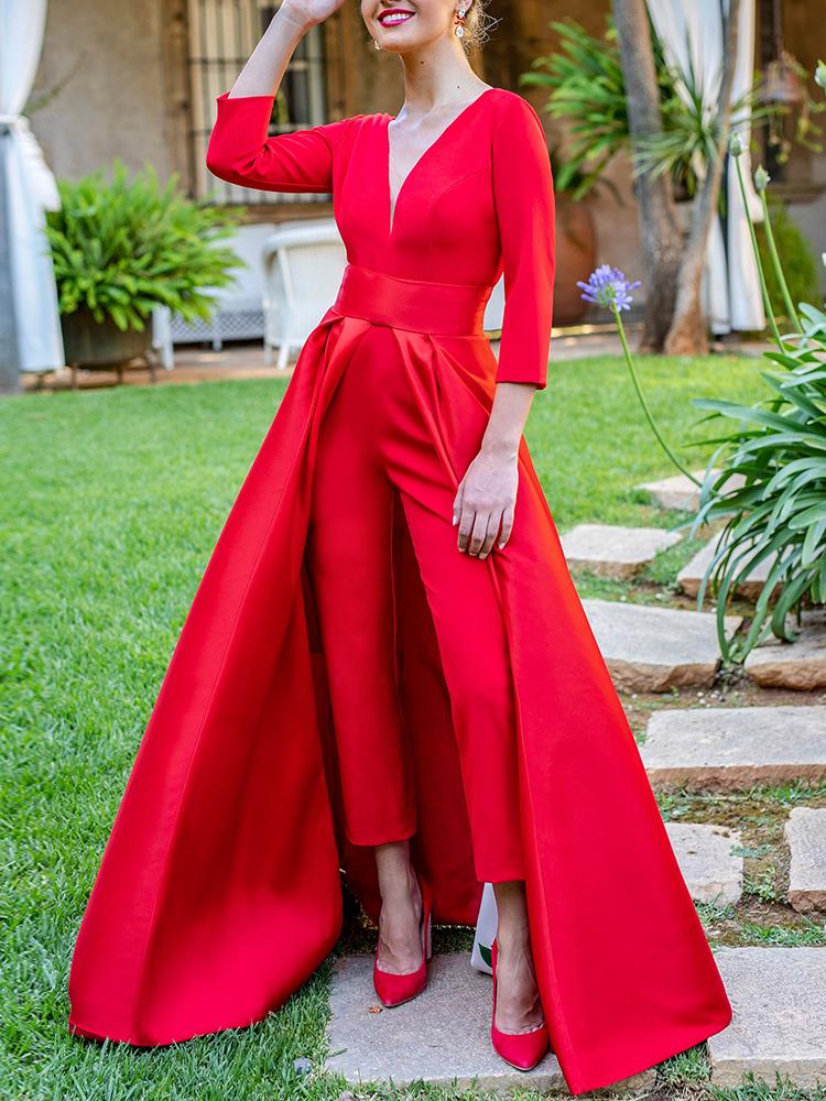 

Dress Design Open Back Jumpsuit