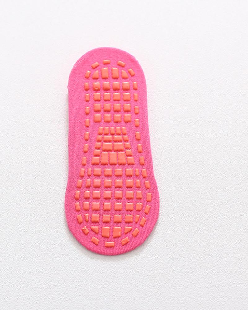 

1Pair Floor Socks Silicone Non Slip Socks, Pink