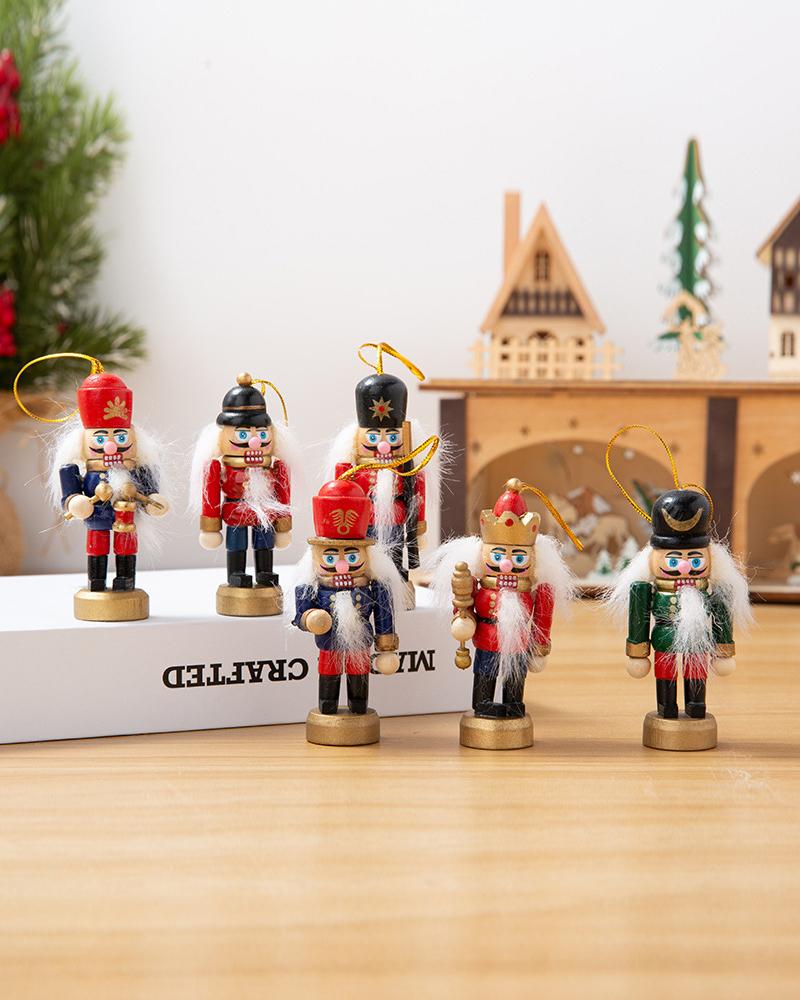 

Christmas Nutcracker 6 Pieces Of Puppets Sets, Multicolor