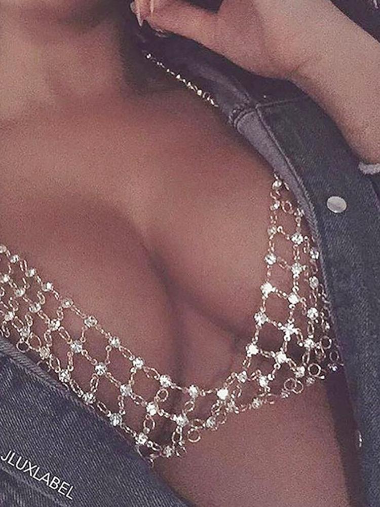 

Glittering Hollow Out Lingerie Body Chain