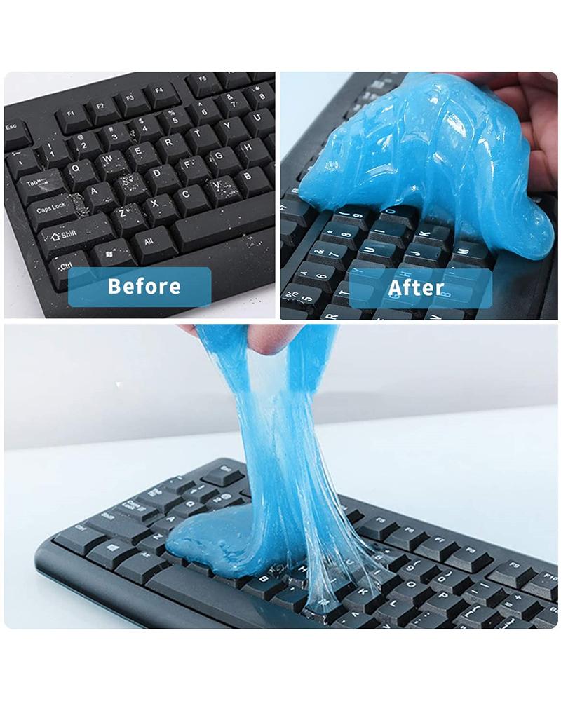 

Car Cleaner PC Tablet Laptop Keyboards Car Vents Cleaner Slime Goop, Blue