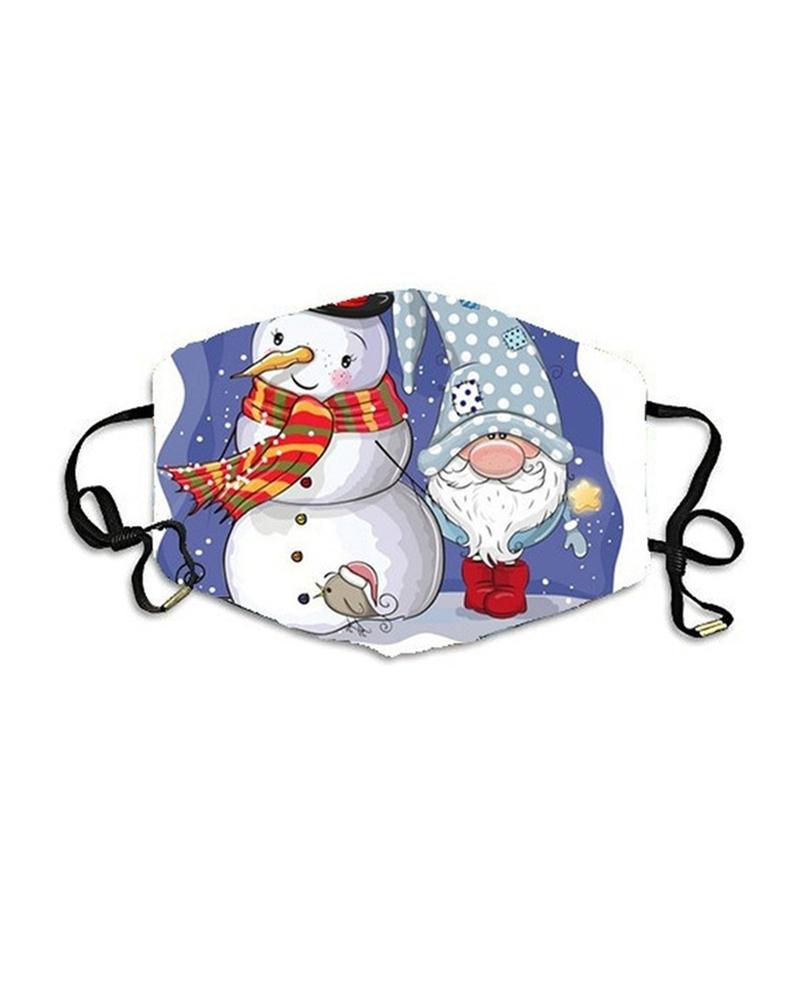 

Christmas Print PM2.5 Breathable Face Mask, Style9