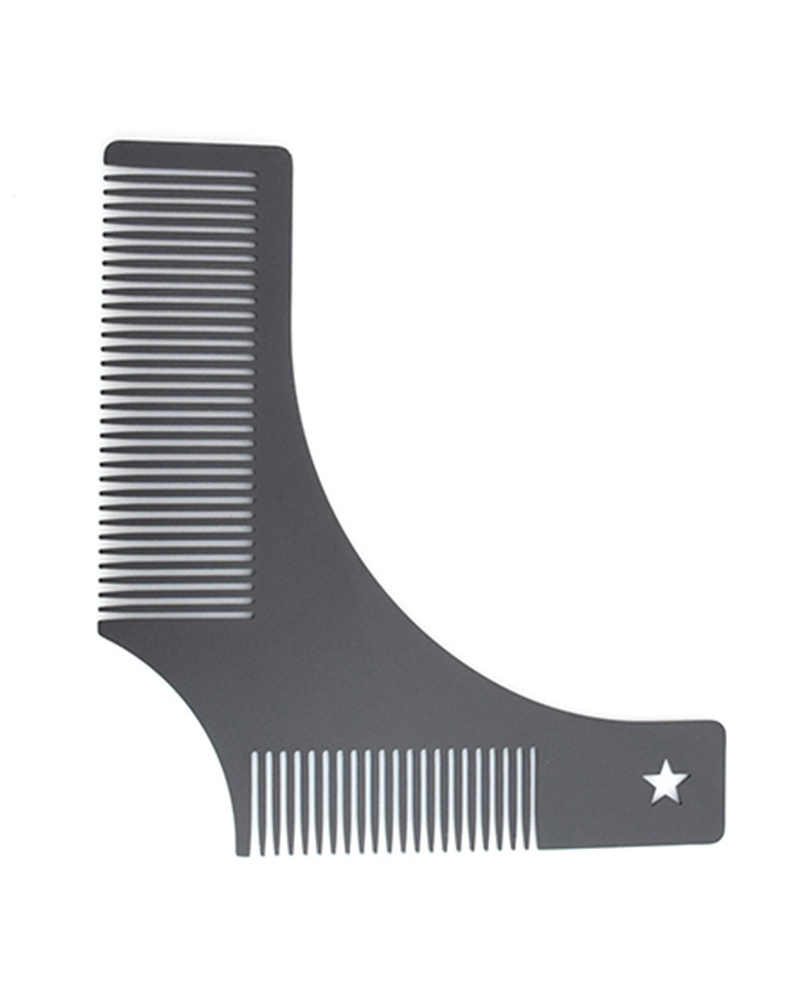 

Beard Styling Template Comb Beauty Tool for Trimming, Black