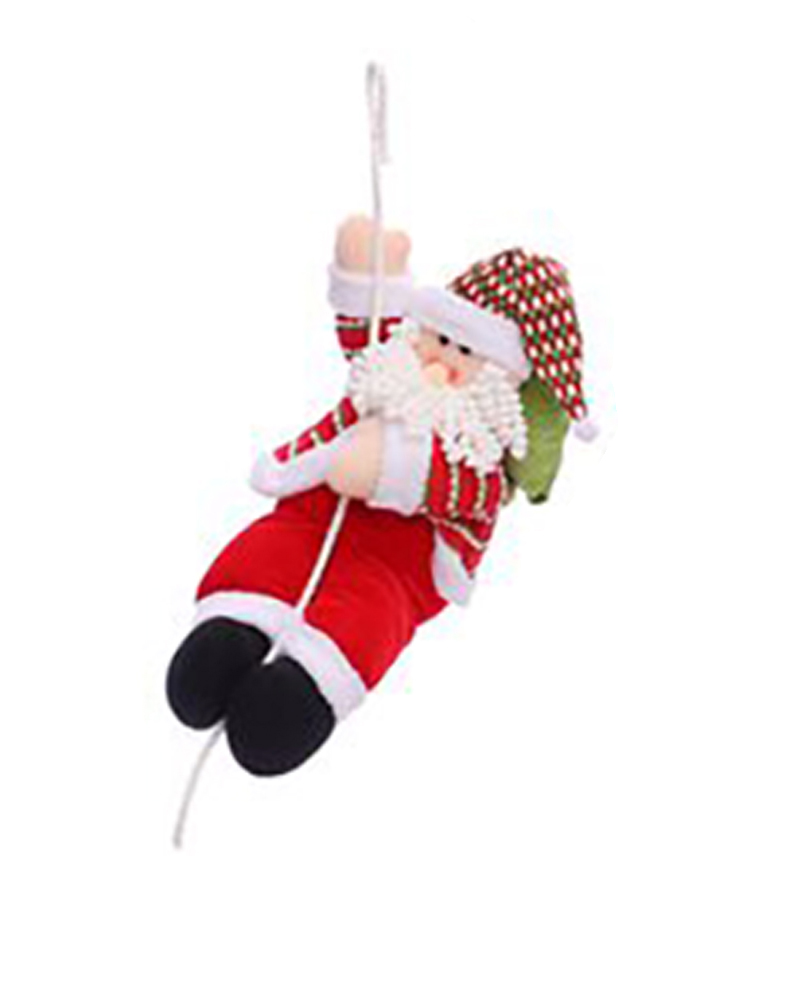 

Christmas Santa Claus Climbing On Rope Ornaments, Style2