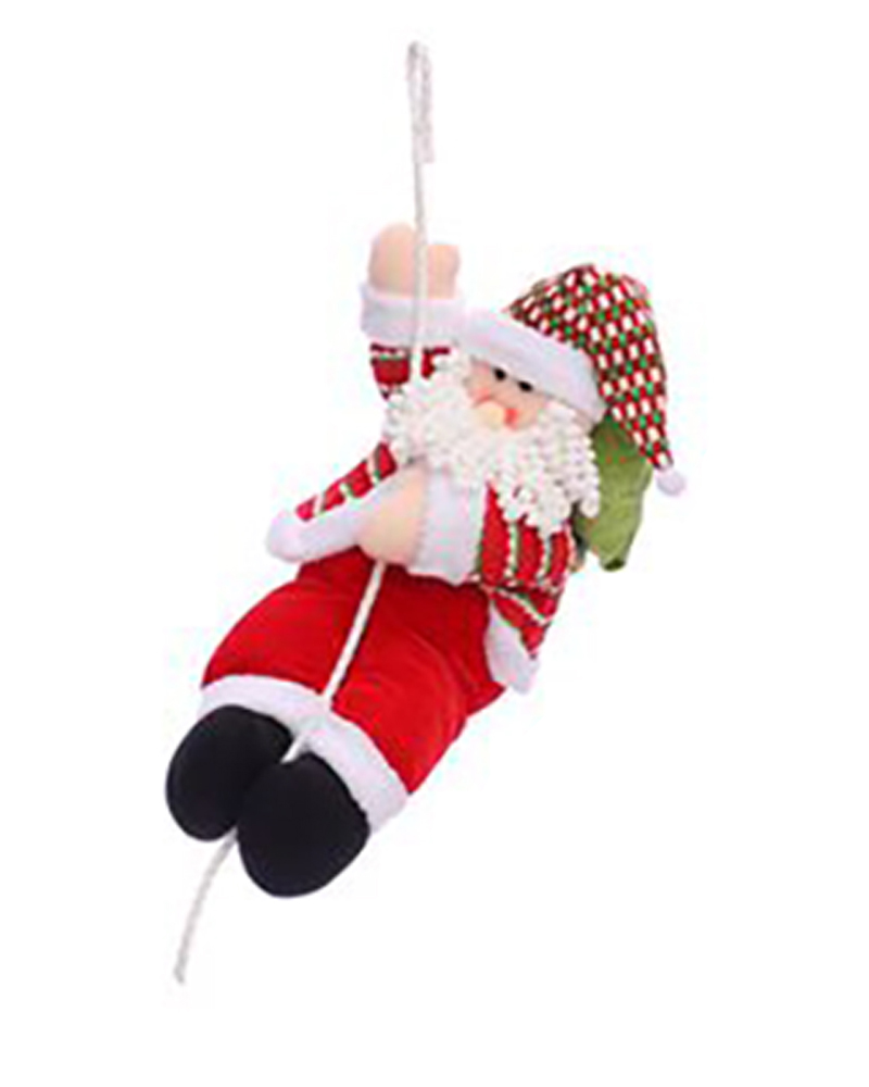 

Christmas Santa Claus Climbing On Rope Ornaments, Style3