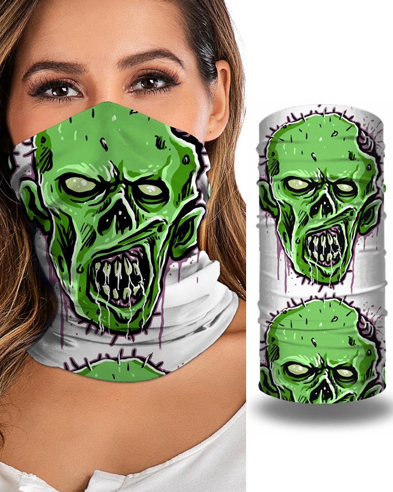 

Animal Print Breathable Face Bandana Magic Scarf Headwrap Balaclava, Green