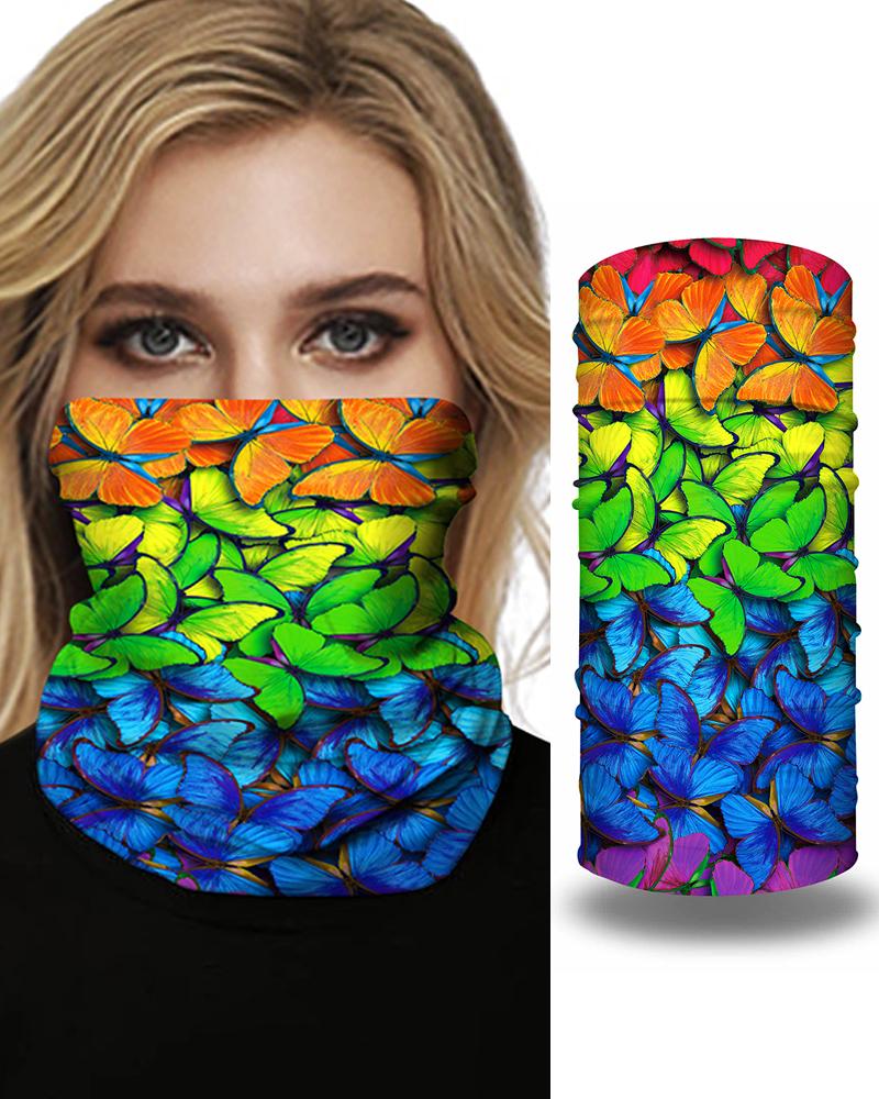 

Print Face Bandana Magic Scarf Headwrap Balaclava, Multicolor