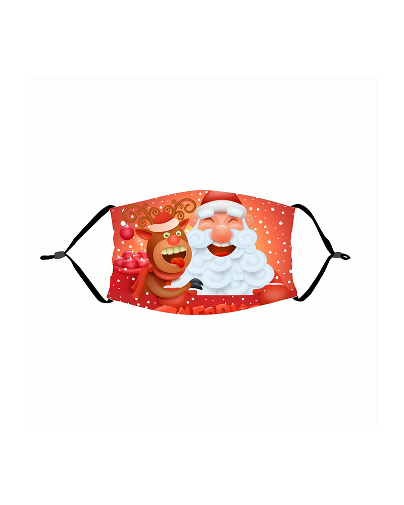 

Christmas Print PM 2.5 Face Mask For Adult, Style3